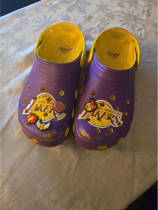 CROCS Other - Crocs x NBA Los Angeles Lakers Classic Clogs Size 9M 11W